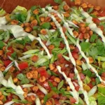seasoned ground beef taco meat with homemade taco seasoning in a cast iron skillet