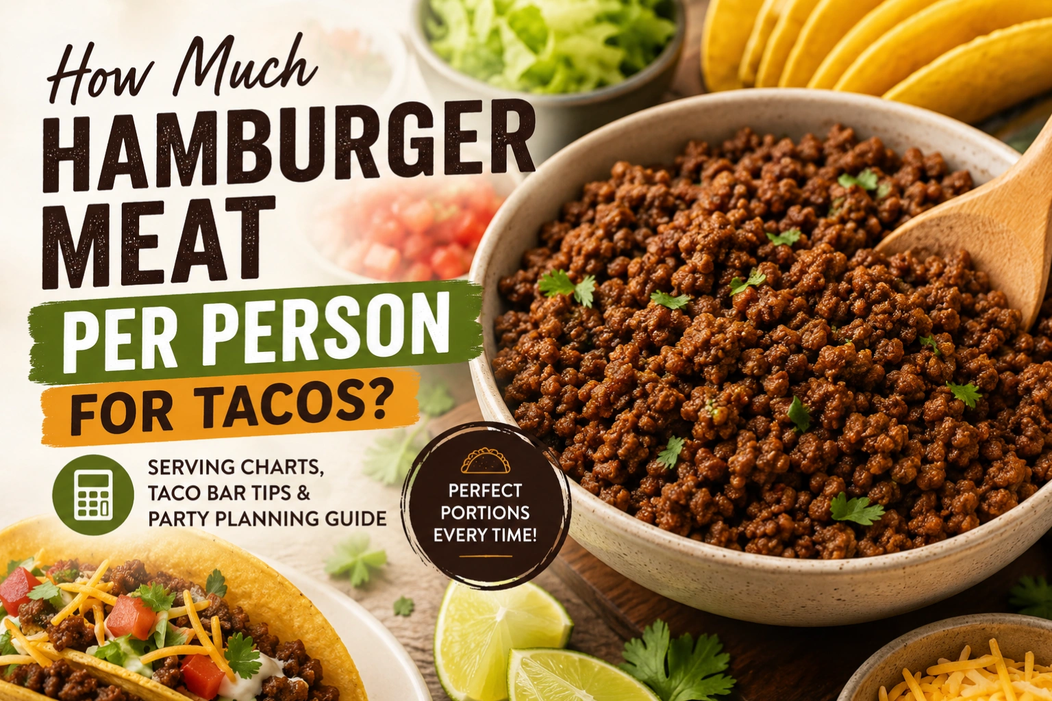how much hamburger meat per person for tacos