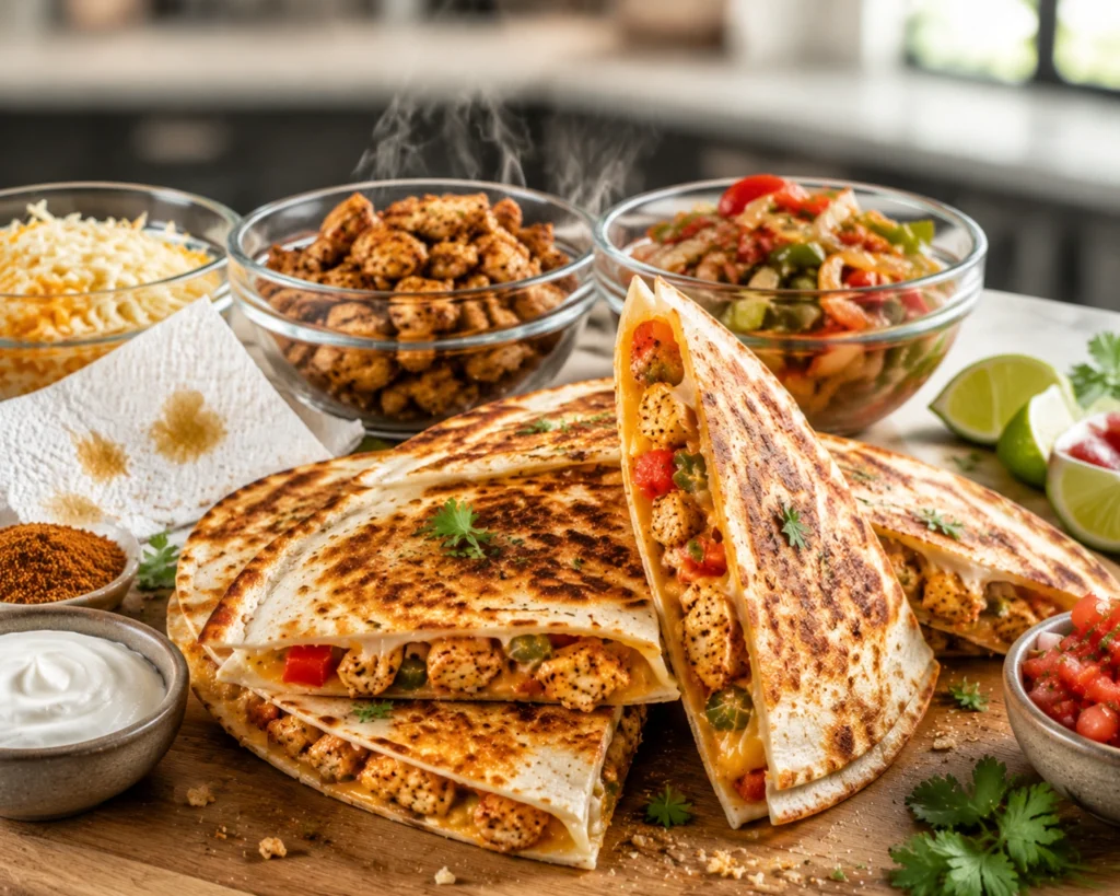 Chicken Quesadilla Recipe with Taco Seasoning