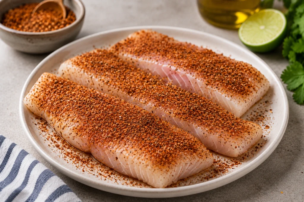 Seasoning on Fish