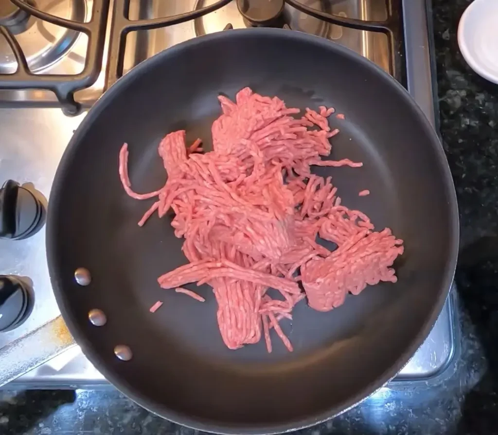 Ingredients for homemade Taco Bell meat