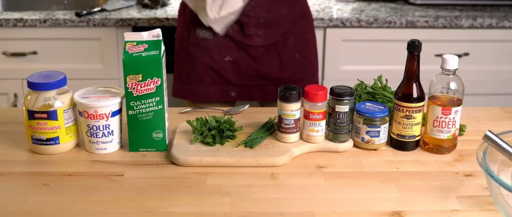 Taco Mac Ranch Ingredients. 